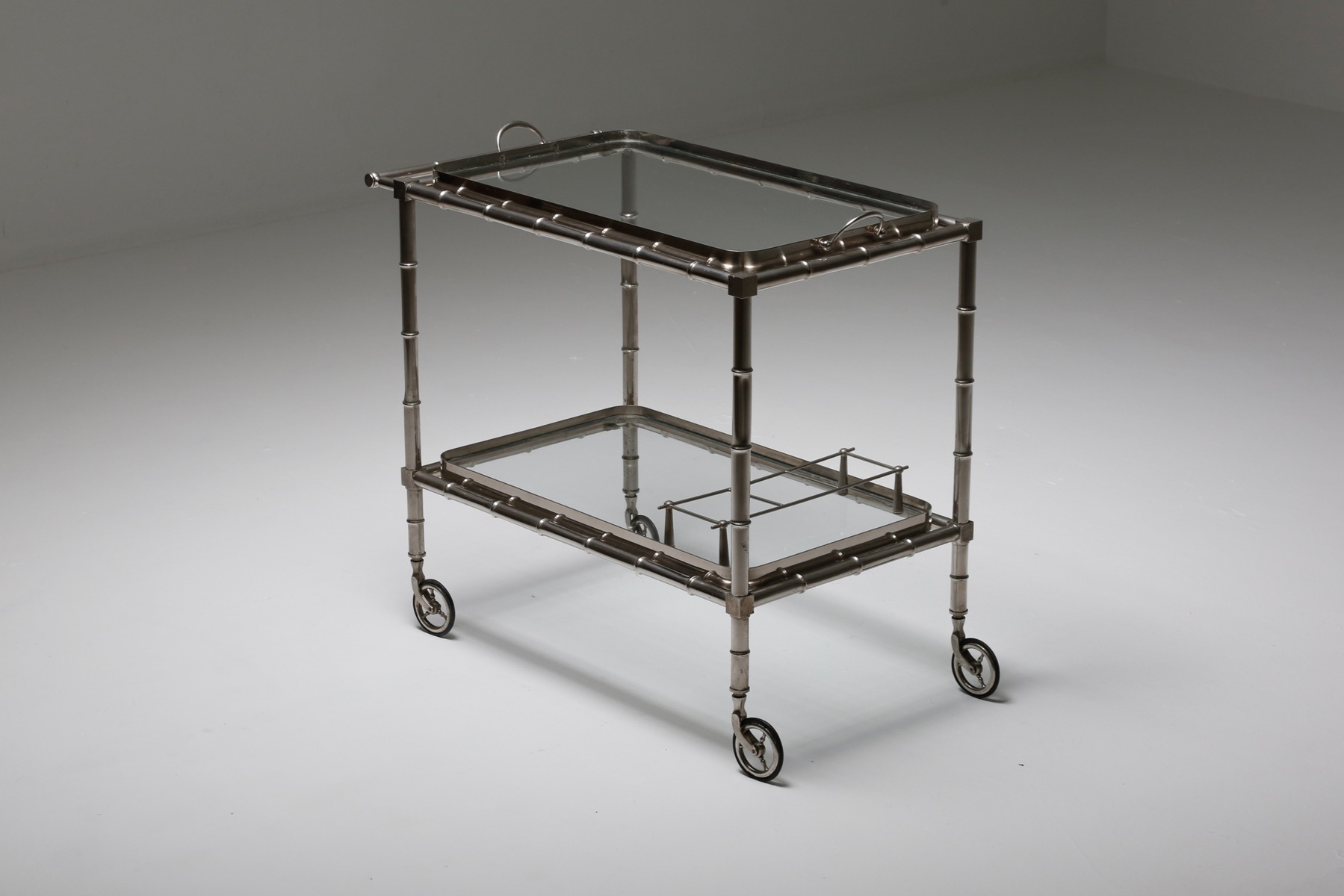 Regency Style Chrome Trolley - 1960s