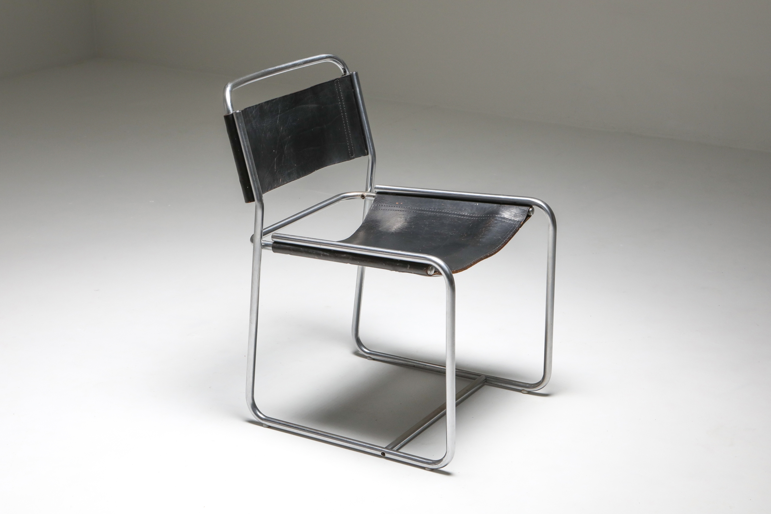 Claire Bataille and Paul Ibens Tubular Dining Chairs Model SE18 for ’t Spectrum - 1970s