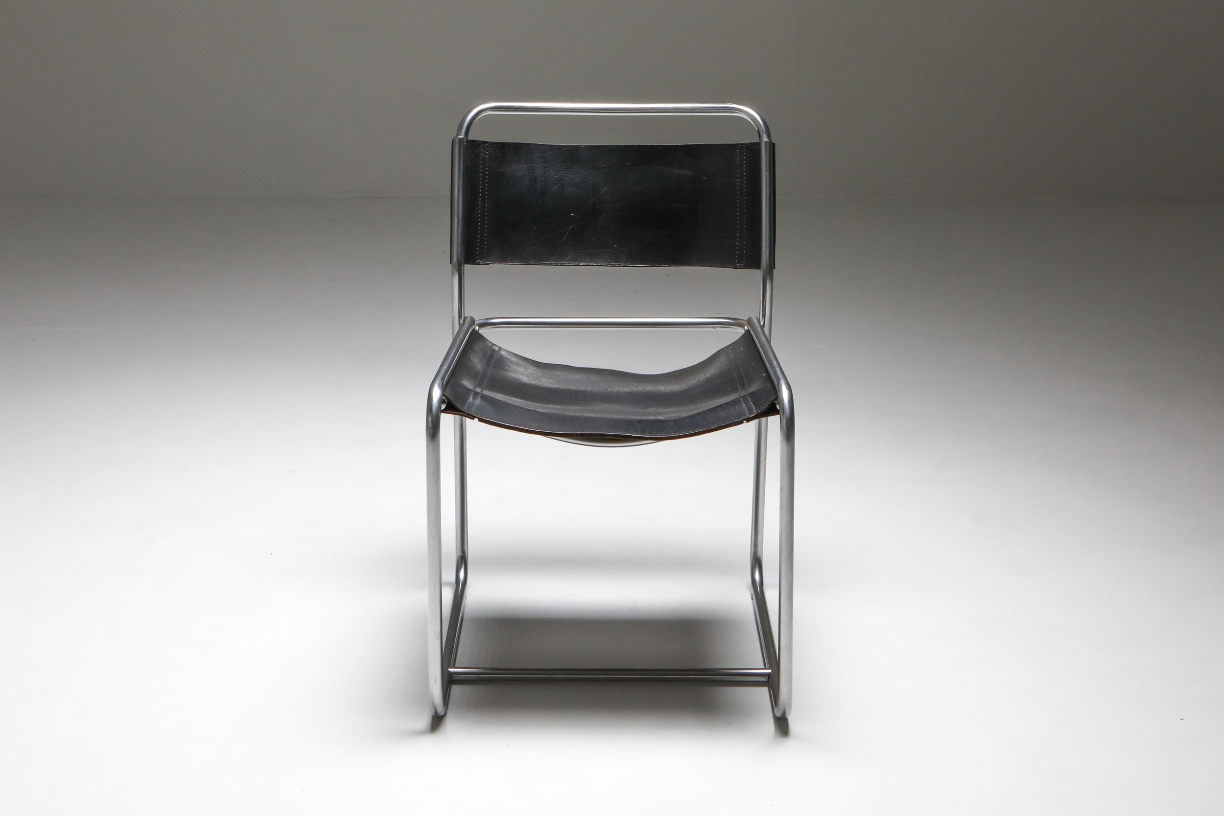 Claire Bataille and Paul Ibens Tubular Dining Chairs Model SE18 for ’t Spectrum - 1970s