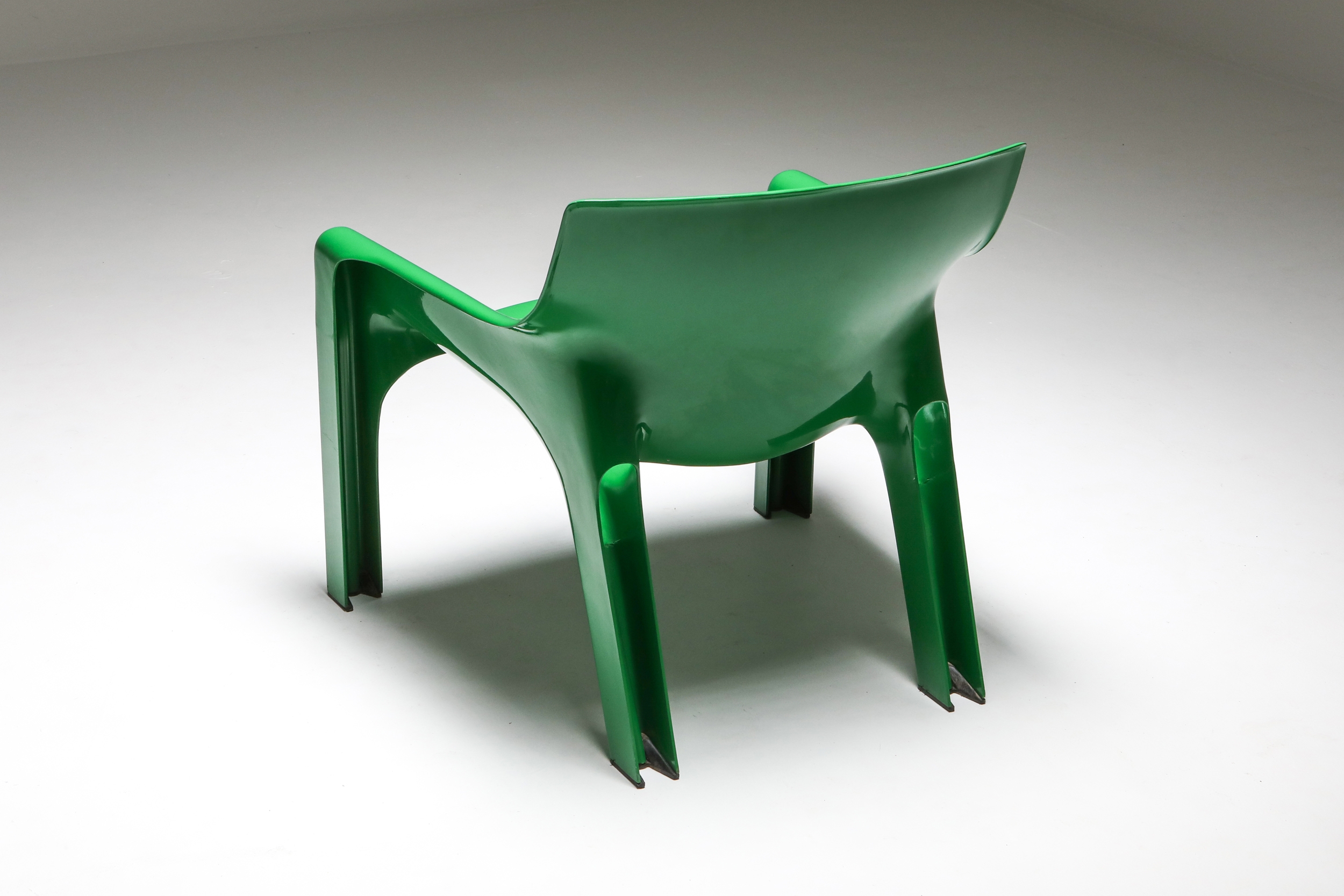 Green Magistretti 'Vicario' Armchairs - 1970s