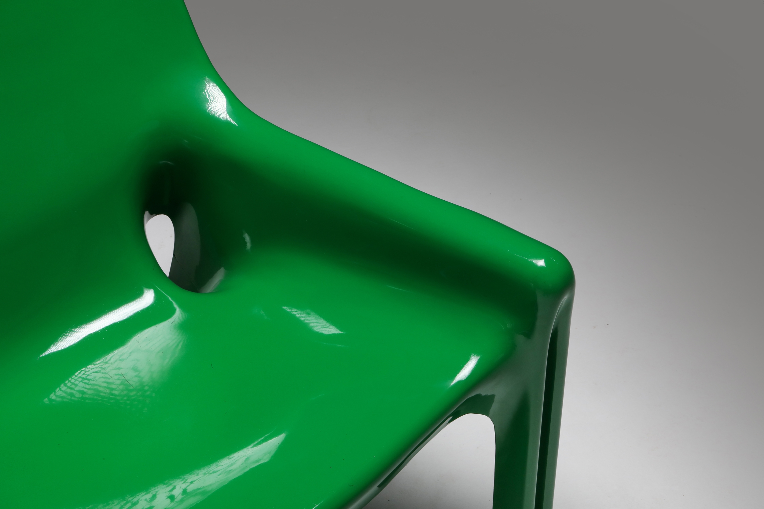 Green Magistretti 'Vicario' Armchairs - 1970s