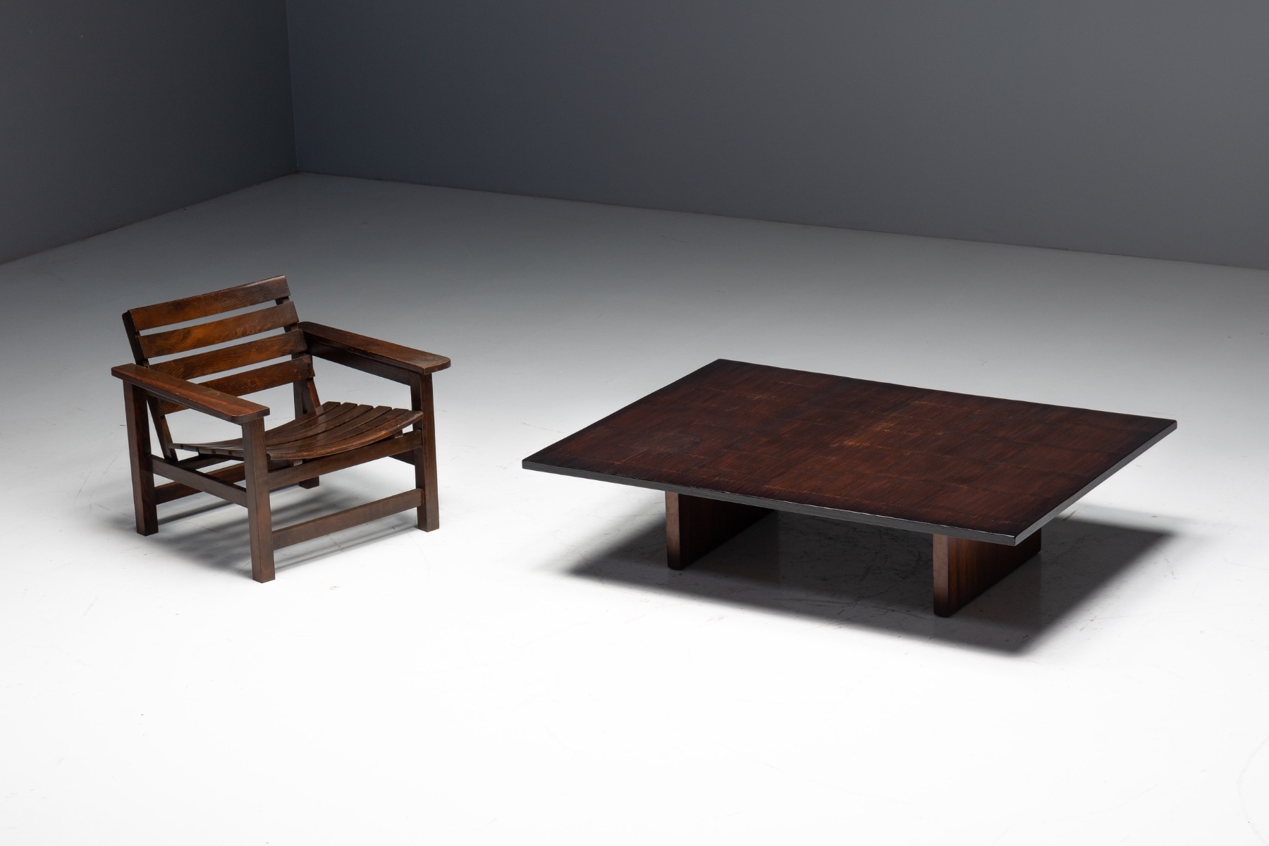 Coffee Table Attributed to Axel Vervoordt, Belgium - 1980s