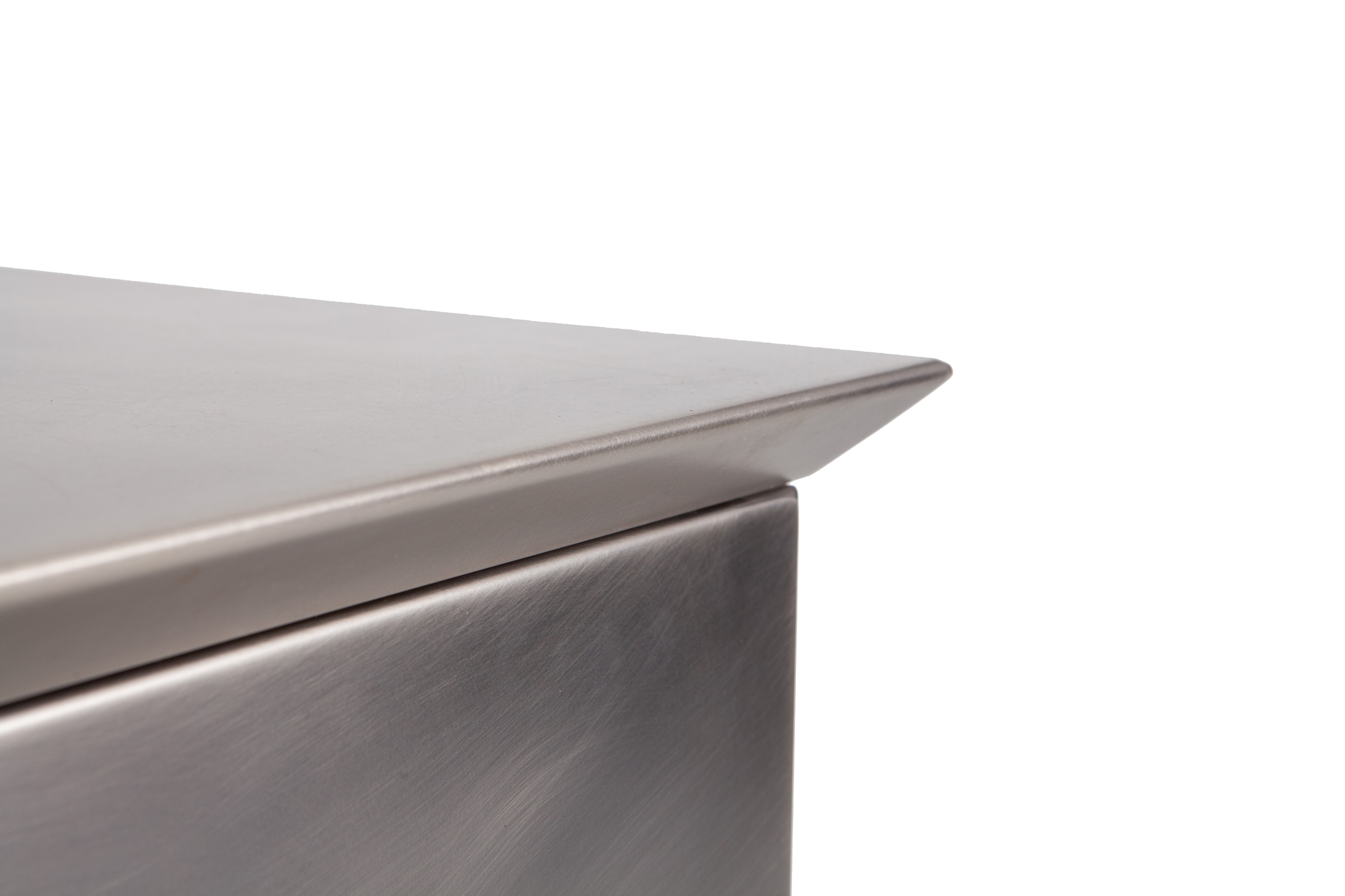 Belgo Chrome Credenza in Brushed Stainless Steel - 1980s