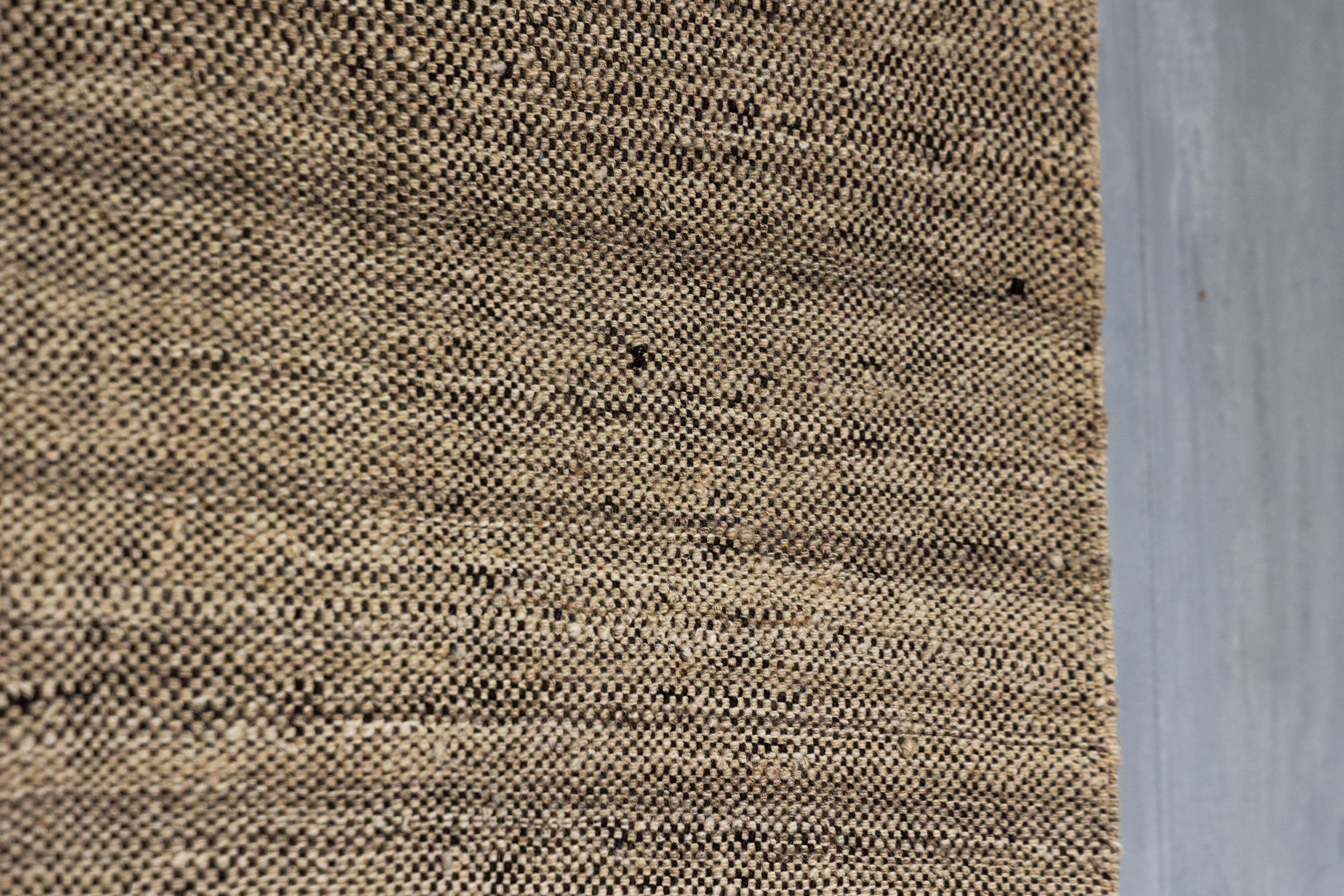 Contemporary Handwoven Wool Rug in Natural Tones, Turkey - 21st Century