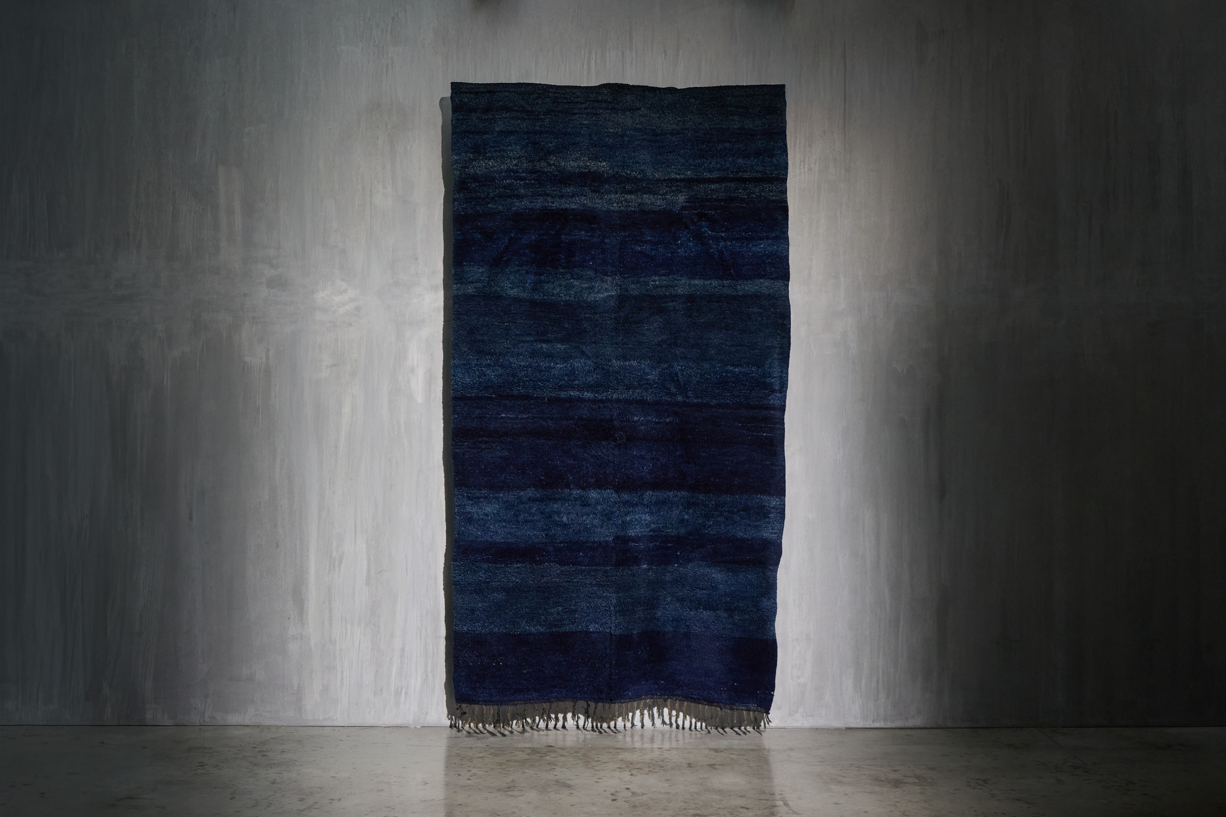 Contemporary Wool Rug in Blue Tones, Turkey - 21st Century