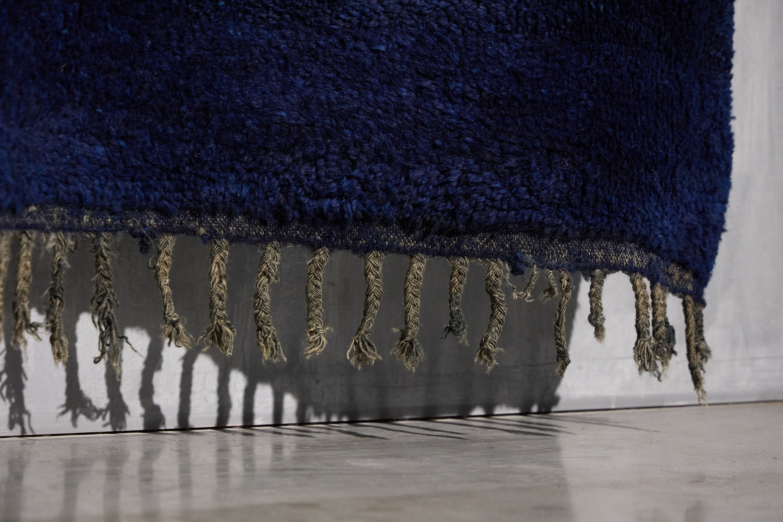 Contemporary Wool Rug in Blue Tones, Turkey - 21st Century
