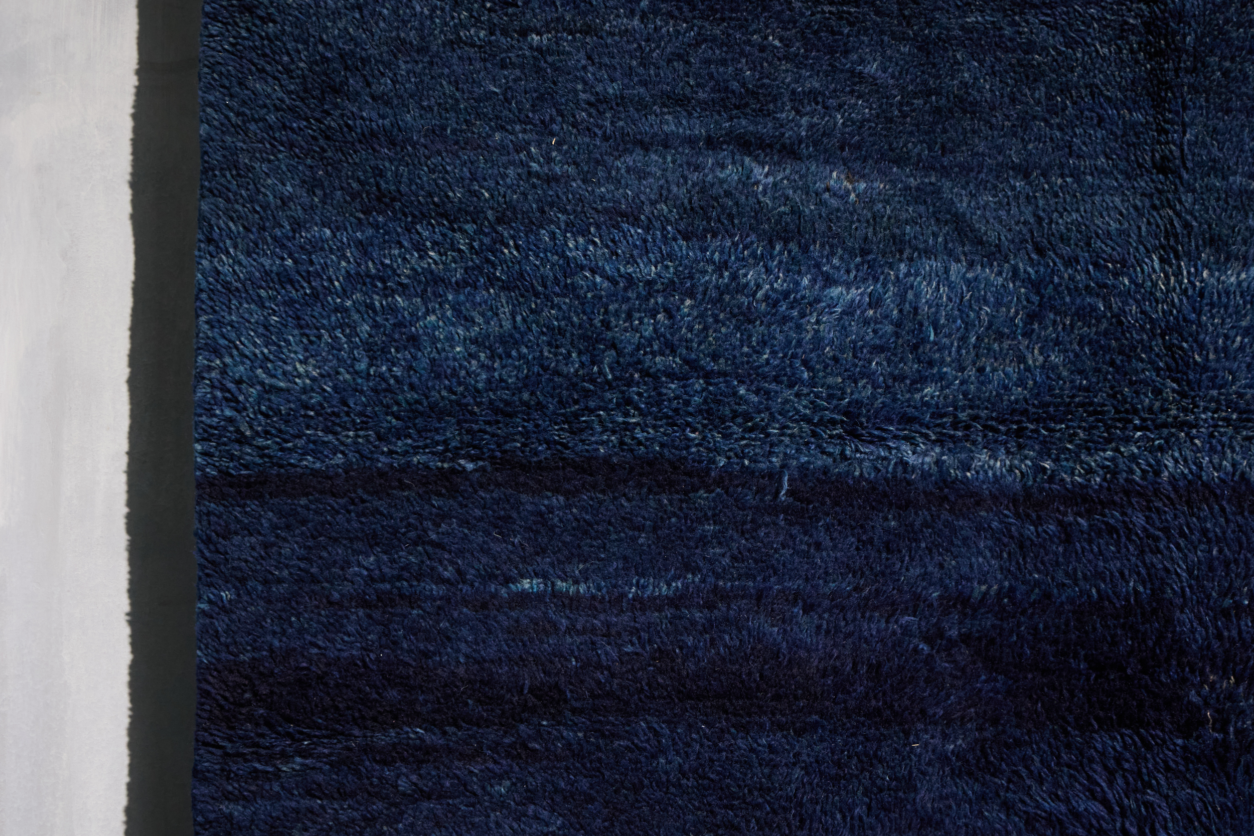Contemporary Wool Rug in Blue Tones, Turkey - 21st Century