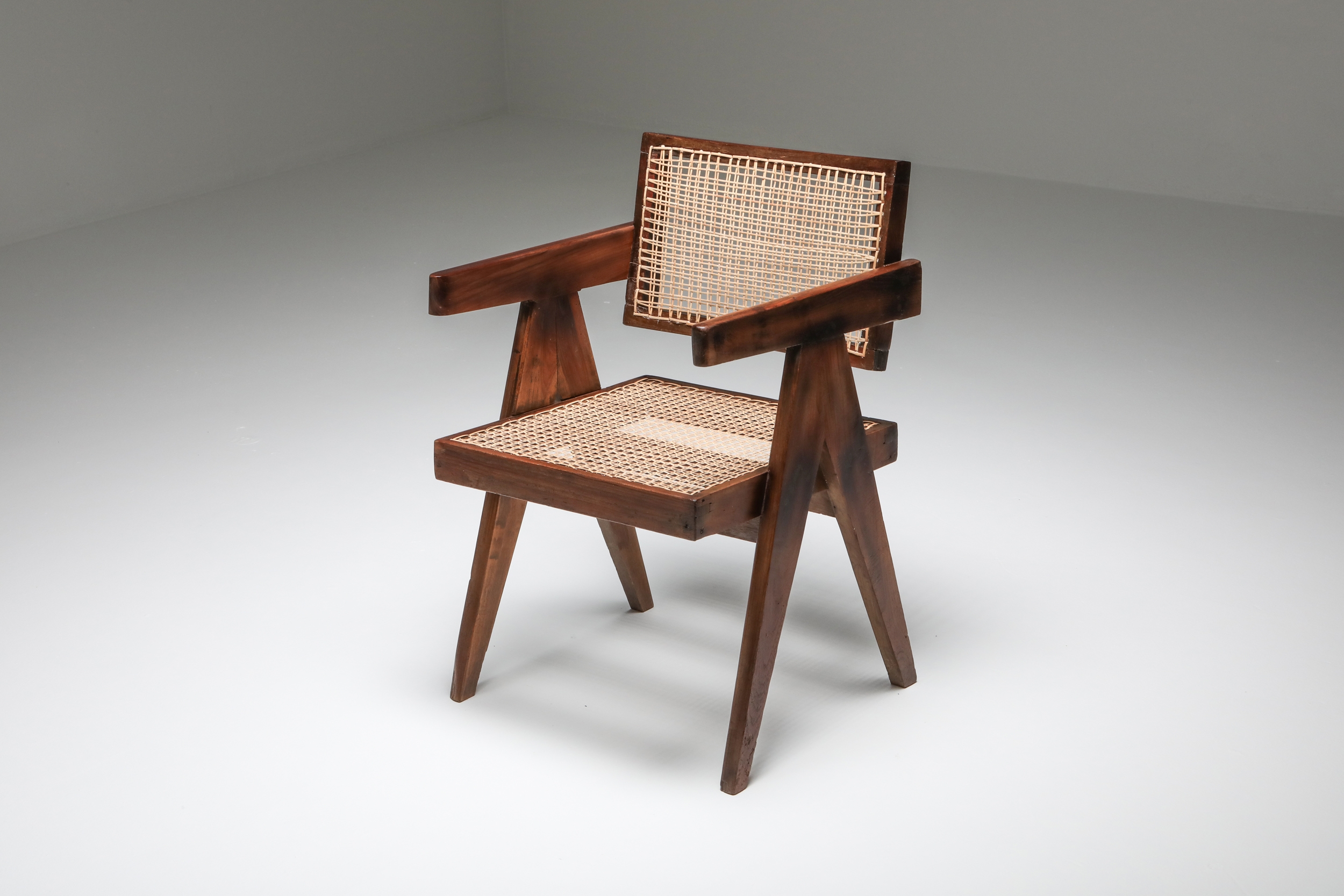 Pierre Jeanneret Floating Back Armchair - 1950s