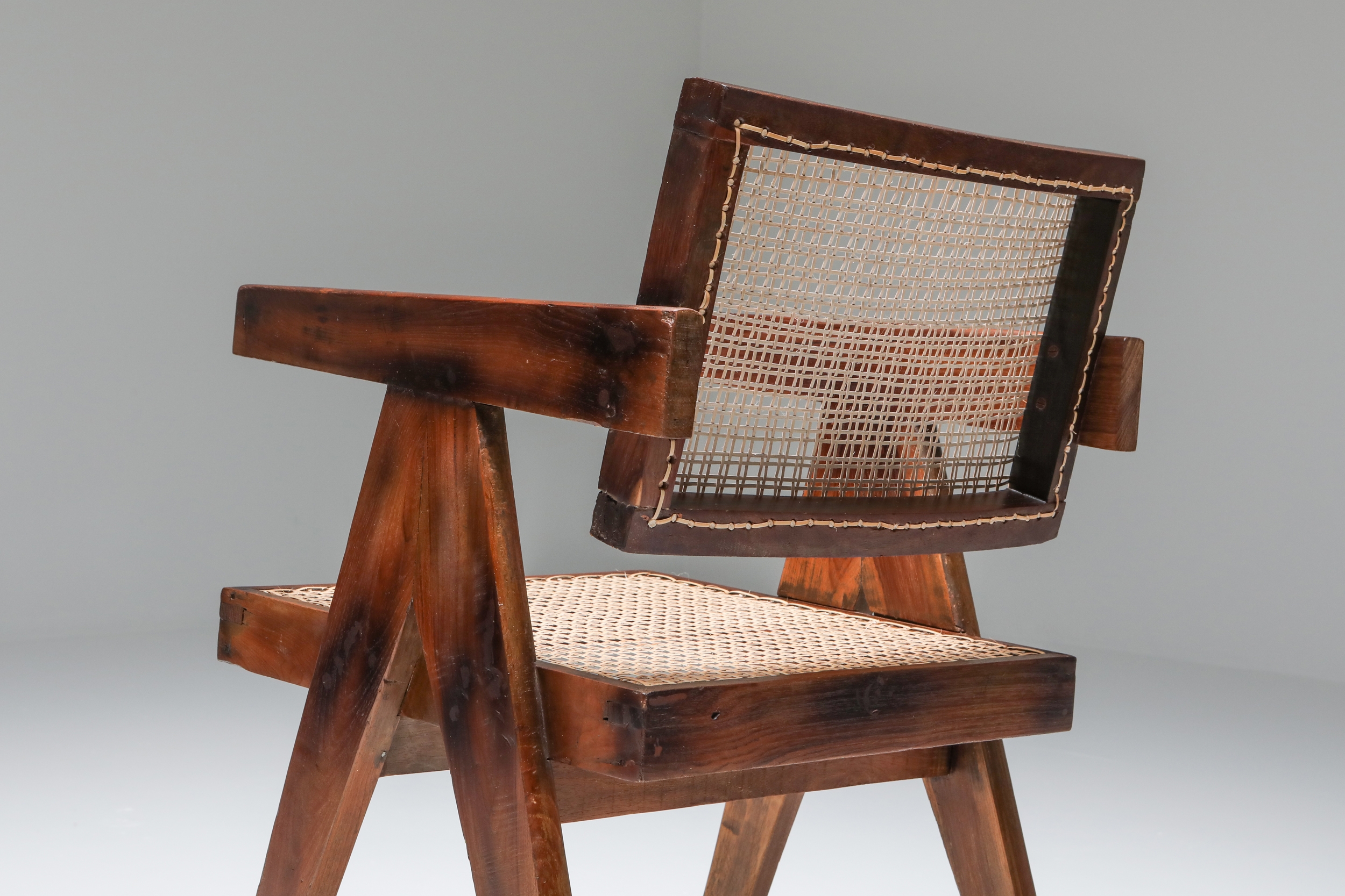 Pierre Jeanneret Floating Back Armchair - 1950s