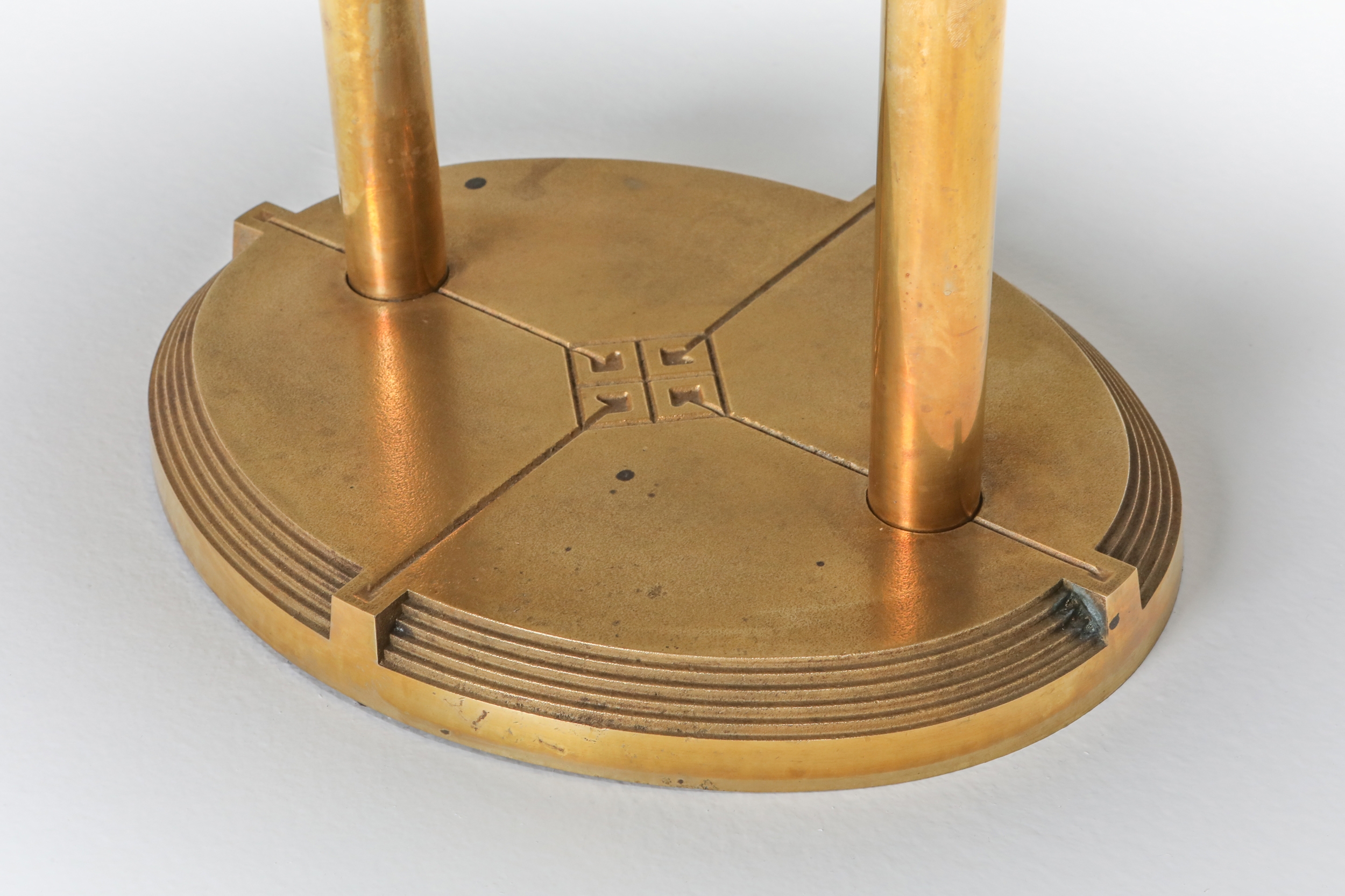 Brass Cast Side Table by Peter Ghyczy - 1980s