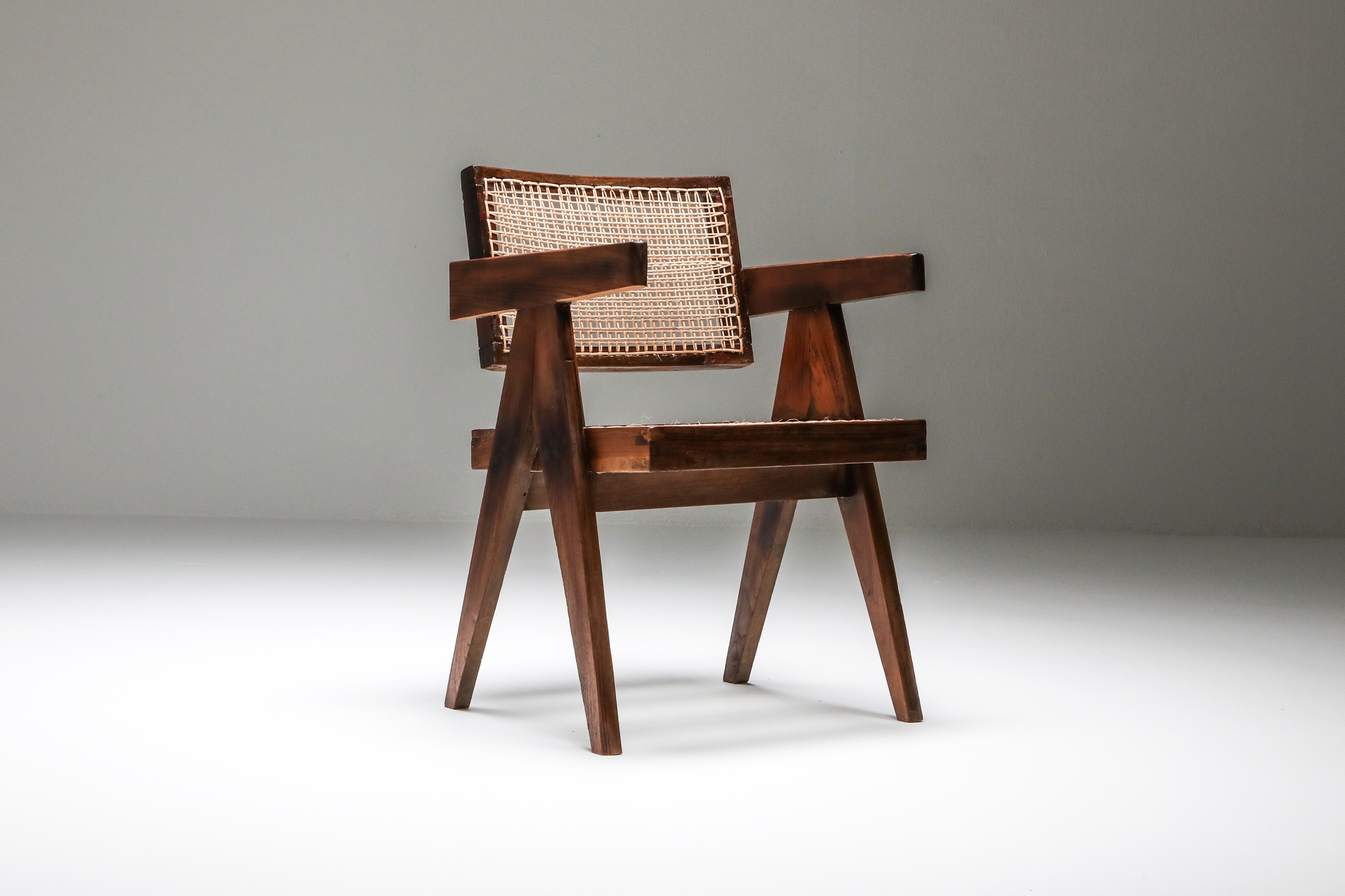 Pierre Jeanneret Floating Back Armchair - 1950s