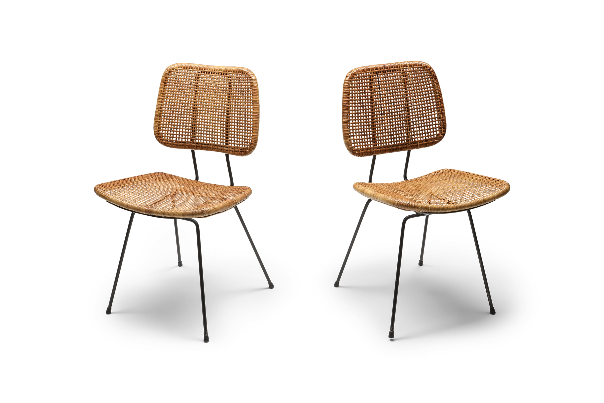Bamboo Rattan 1950s Dining Chair - 1950s