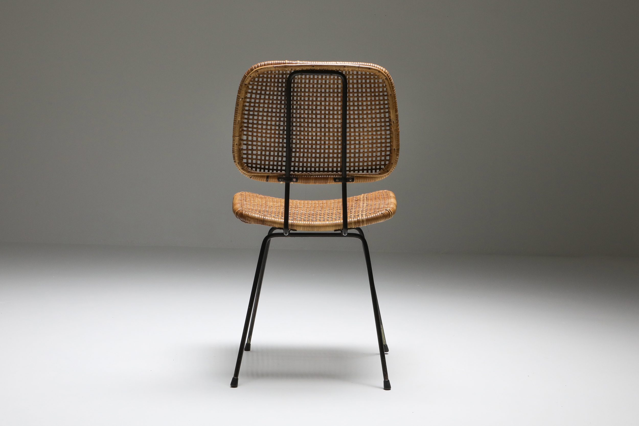 Bamboo Rattan 1950s Dining Chair - 1950s