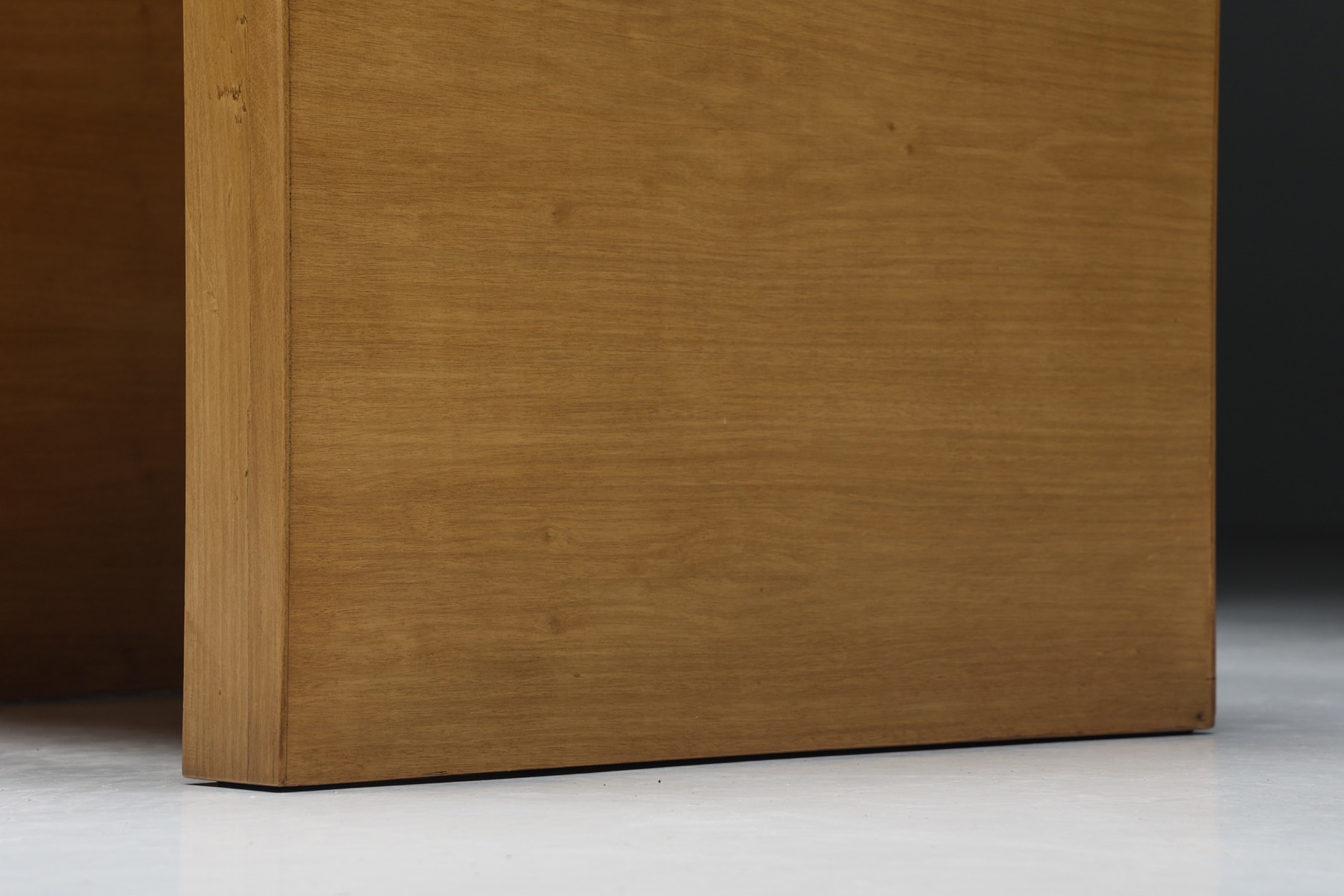Cubic Oak Postmodern Armchairs, Belgium – 1980s