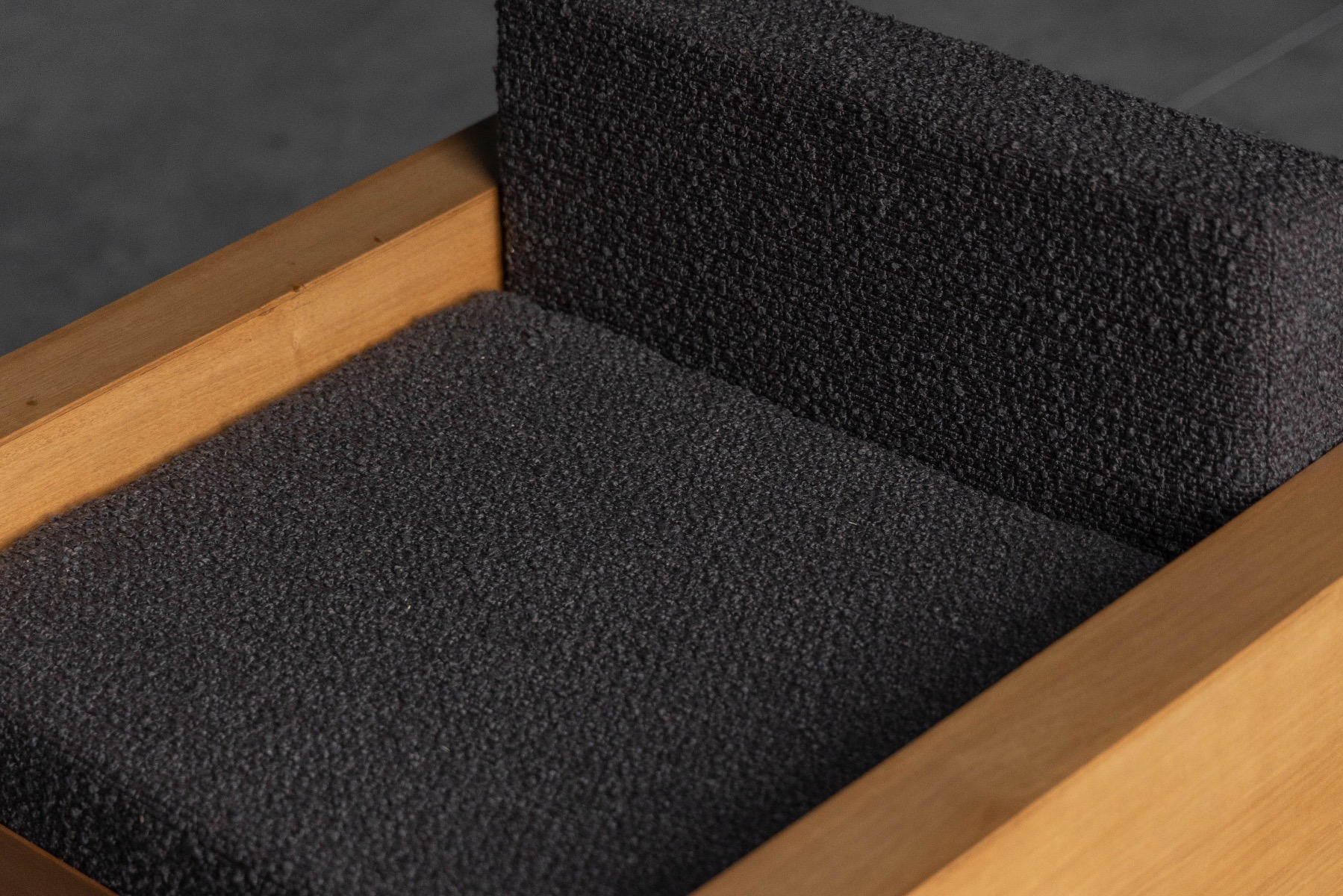 Cubic Oak Postmodern Armchairs, Belgium – 1980s