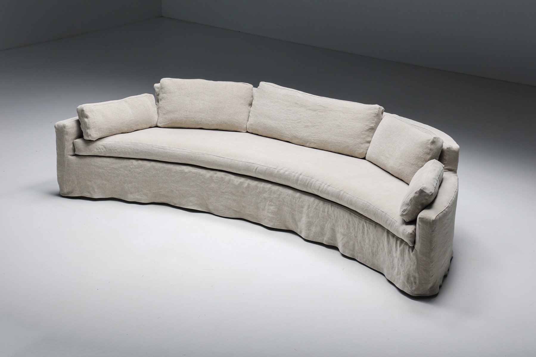 Adrian Pearsall Inspired Curved Sofa - 1960's