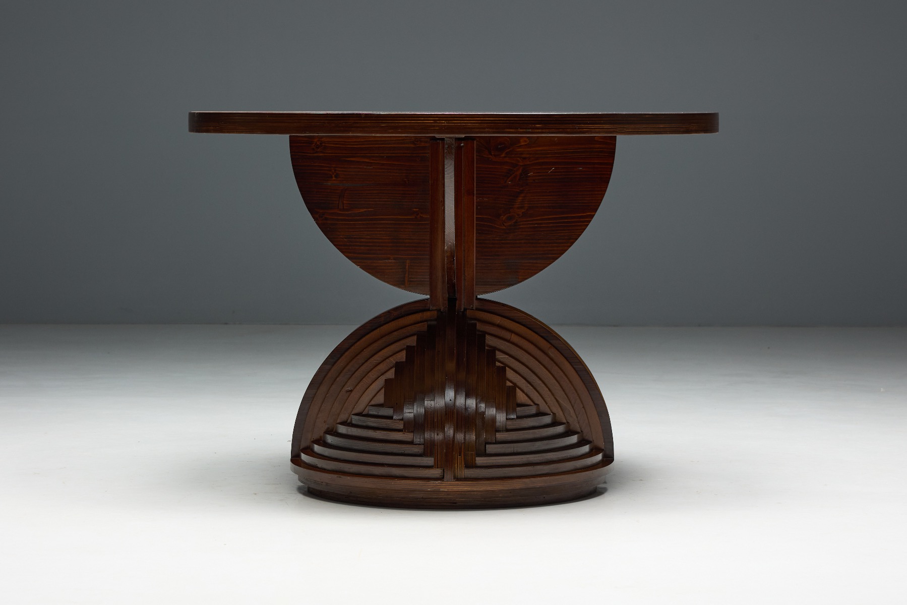 Custom Sculptural Console Tables by Mario Ceroli - 1970s 