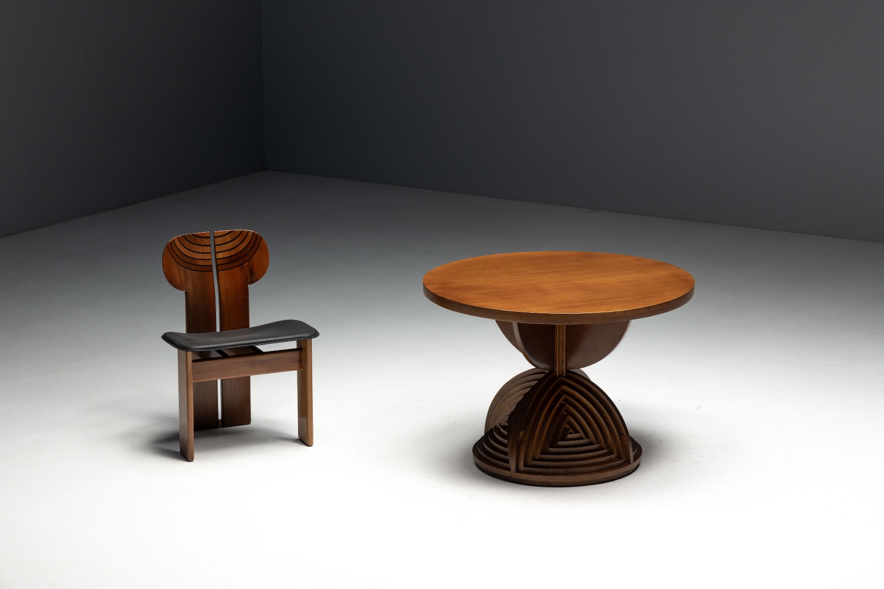 Custom Sculptural Table by Mario Ceroli - 1970s