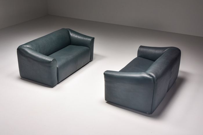 De Sede DS 47 Sofa In Petrol Green Leather - 1980's