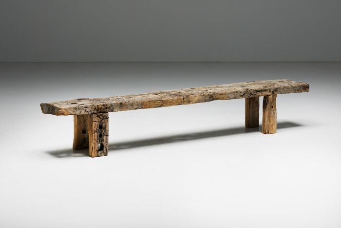 Rustic Wabi Sabi Bench - Early 20th Century