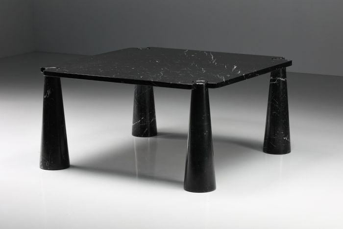 Angelo Mangiarotti Eros square marble dining table from the 1970s