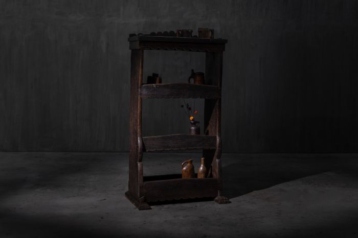 Antique folk art bookcase from the 19th century