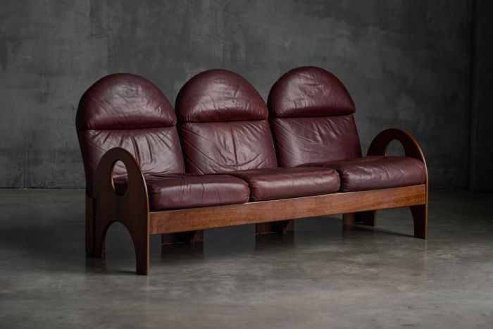 Arcata three seater sofa designed by Gae Aulenti in Italy in 1968