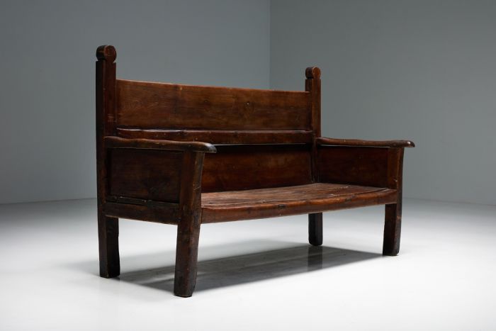 Art populaire bench from the nineteenth century