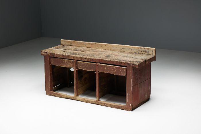 Art populaire workbench or counter from the nineteenth century