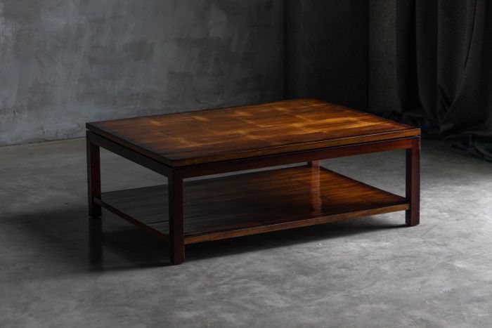 Bamboo coffee table designed by Axel Vervoordt in the 1980s