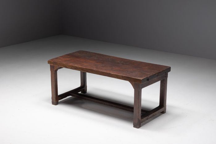 Brutalist art populaire dining table from the nineteenth century