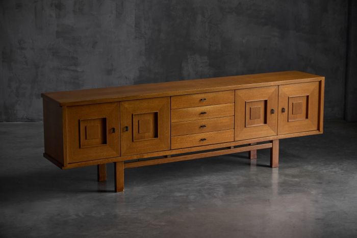 Brutalist oak buffet from the 1960s