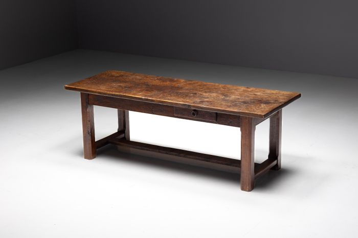 Brutalist wabi sabi dining table from the nineteenth century
