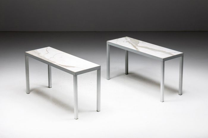 Carrara marble console table by Philippe Starck from the 1990s