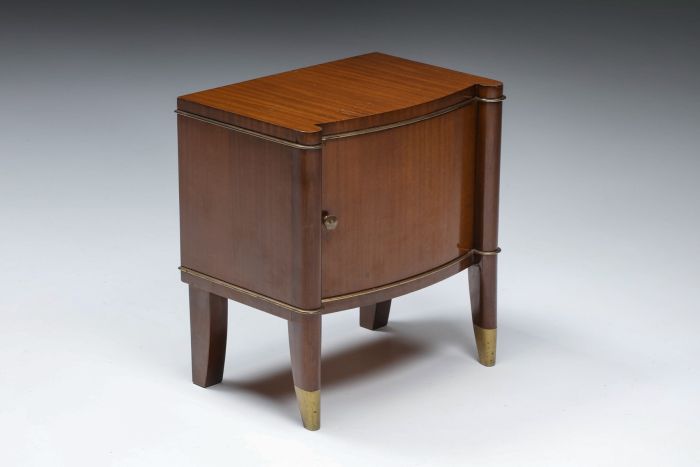 De Coene brown bedside table from the 1960s