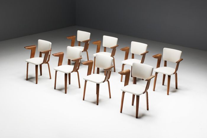 Dining chairs by Cor Alons for Gouda de Boer from the 1950s