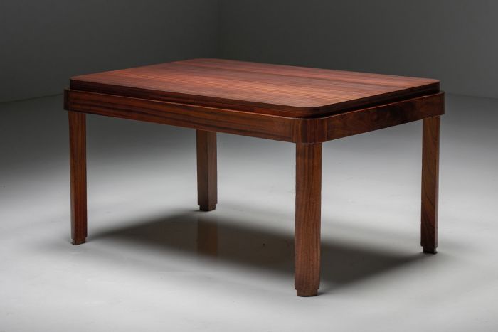 Extendable dining table by John van Zeeland from the 1930s