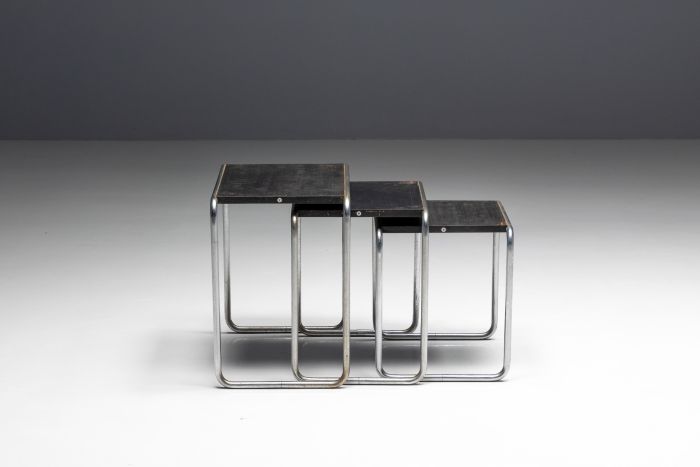 First edition side tables by Marcel Breuer for Thonet 1930s