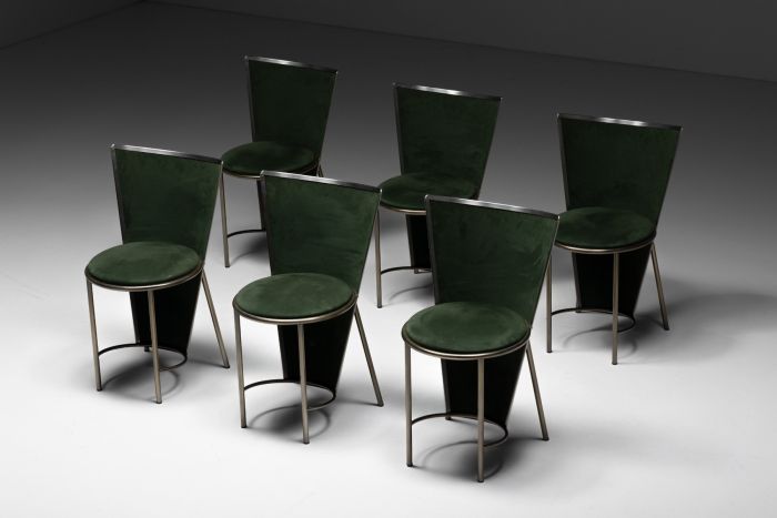 Frans van Praet dining chairs from the 1990s