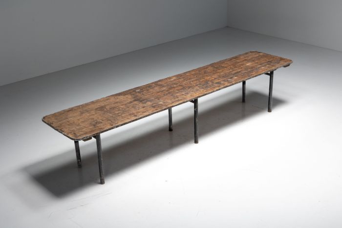 Industrial Butcher Dining Table - 1950s