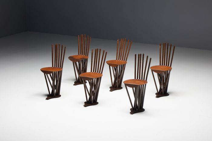 Industrial wabi sabi primitive chairs 1950s