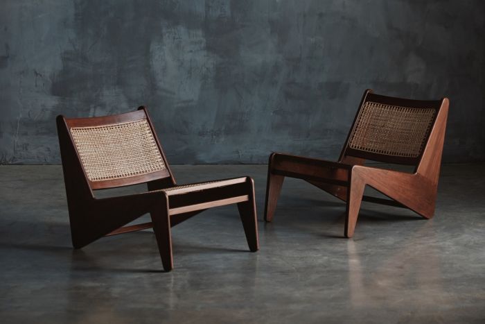 Kangaroo chairs PJ SI 59 by Pierre Jeanneret from 1955