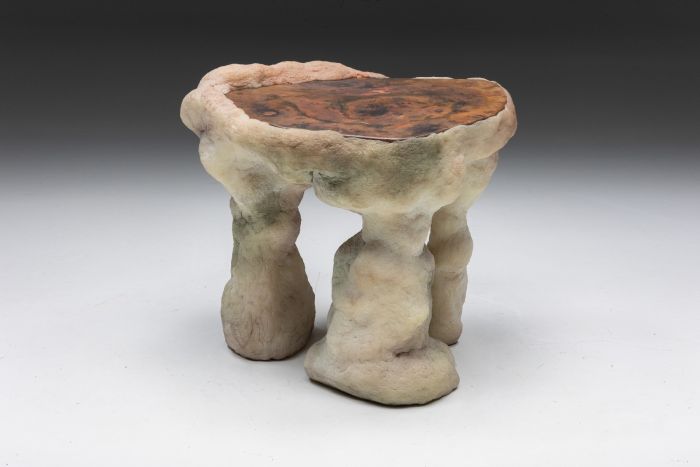 Lithic desk and desk chair by Elissa Lacoste from 2021