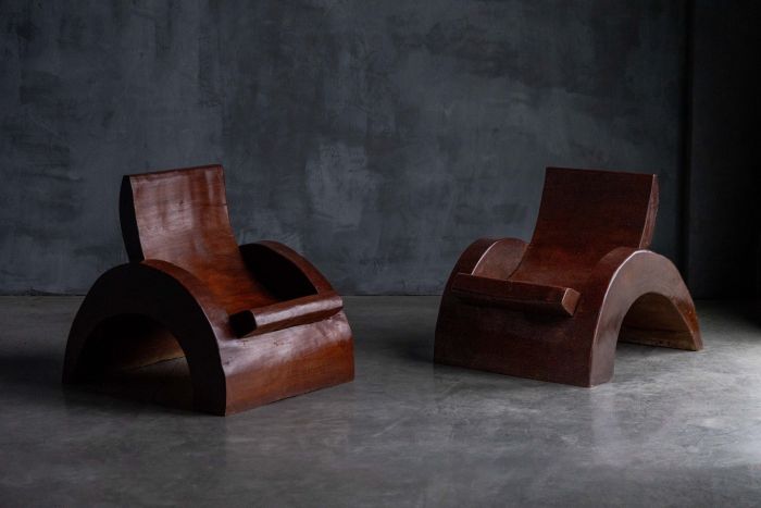 Lounge chairs designed by José Zanine Caldas in the 1970s