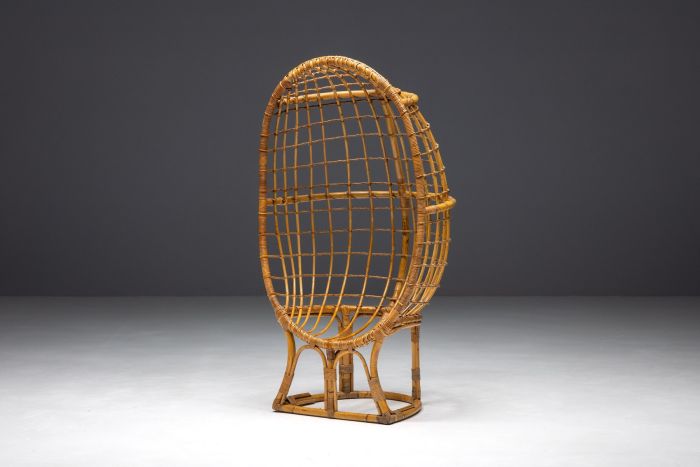 Mid century bamboo egg chair from the 1970s