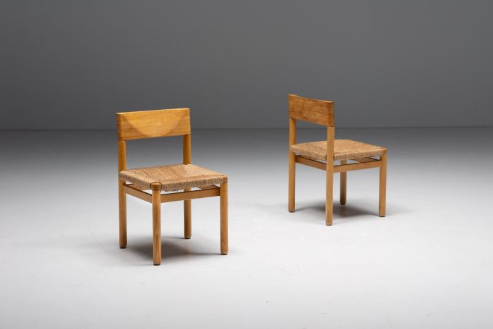 Mid century pine dining chairs from the 1960s