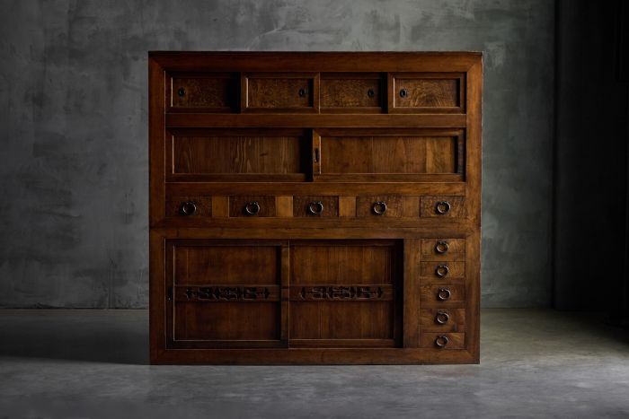 Mizayu Tansu Japanese cabinet in solid wood from the 19th century