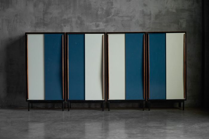 Modernist wardrobe designed by Willy Van Der Meeren for Tubax, 1950s