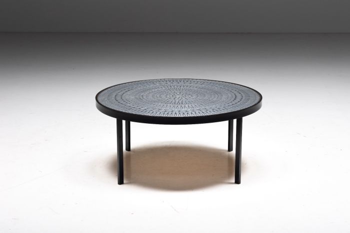 Mosaic coffee table in the style of Raf Verjans from the 1970s