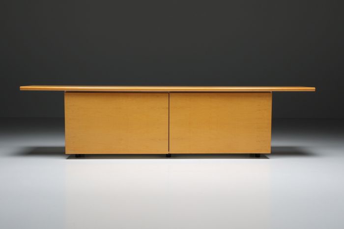 Natural wood credenza by Giotto Stoppino from 1977
